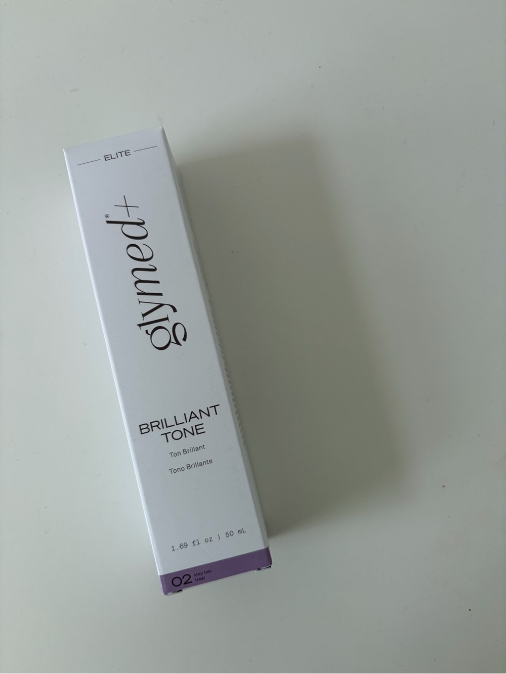 Brilliant Tone Brightening Serum — White with Purple Accent Glymedplus